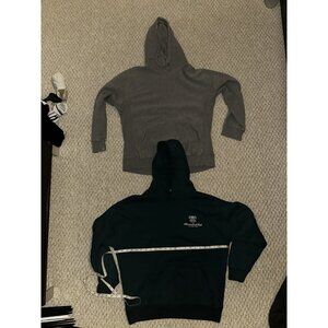 Abercrombie & Fitch Green Oversized Hoodie Small + Gray Hoodie Bundle